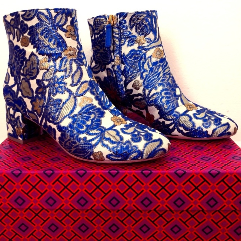 NEW Tory Burch Shelby 50MM Brocade Bootie